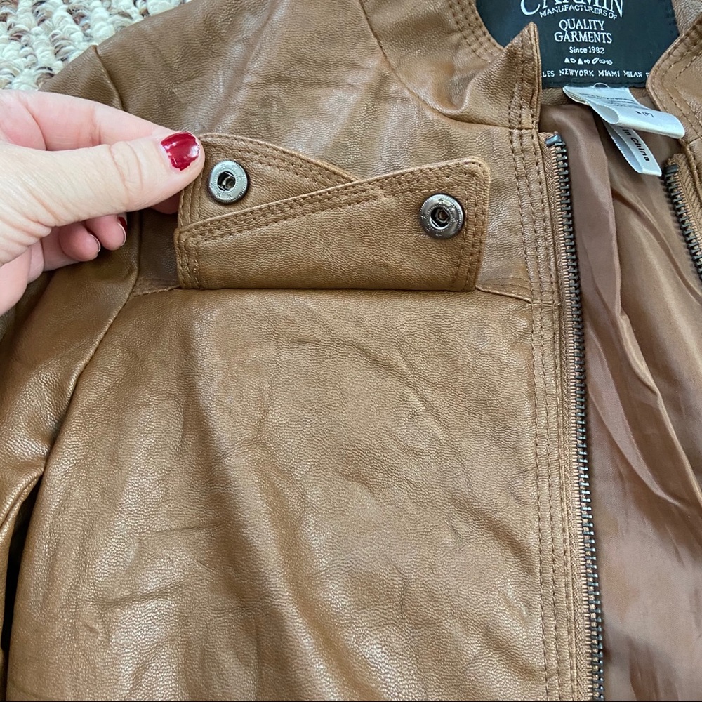 Carmin Faux Leather Jacket - Picture 14 of 15